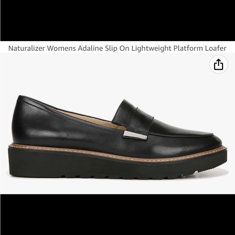 Naturalizer Adaline black loafers slip on